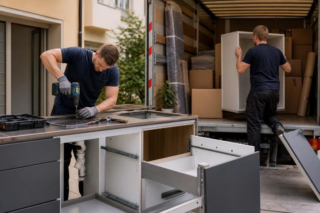 Küche beim Umzug: abbauen, mitnehmen, neu aufbauen
